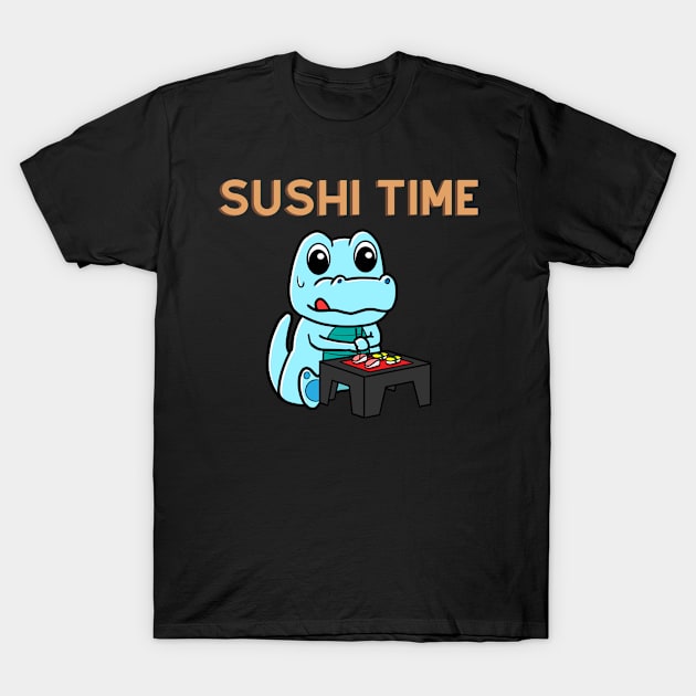 Sushi TIme Dinosaur T-Shirt by Bubbly Tea